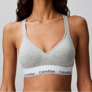 Calvin Klein Gray Women's Racerback Padded Bralette